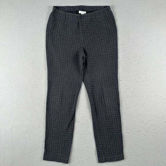 J. Jill Pants - J‎ Jill Pants Women’s Small Black Check Pony Slim Leg Stretch Pull on Pleated